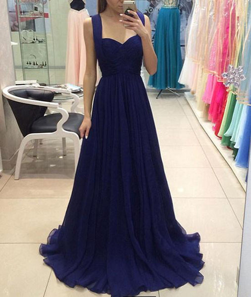 A Line Sweetheart Neck Royal Blue Chiffon Long Prom Dresses, Royal Blu abcprom A Line Sweetheart Neck Royal Blue Chiffon Long Prom Dresses, Royal Blu abcprom