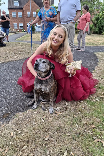 A Line Fluffy Burgundy Lace Long Prom Dress, Burgundy Lace Formal Dress, Burgundy Tulle Evening Dress A2538