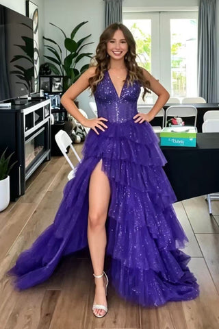 Gorgeous Sweetheart Neck Beaded Chiffon Champagne Prom Dresses, Champa – abcprom