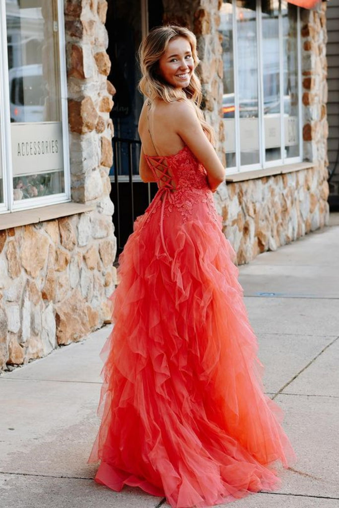 chinese dress ladies Primavera 4539 Size 4 CORAL Beaded Formal Prom Dress Slit – Glass Slipper  Formals main image 0