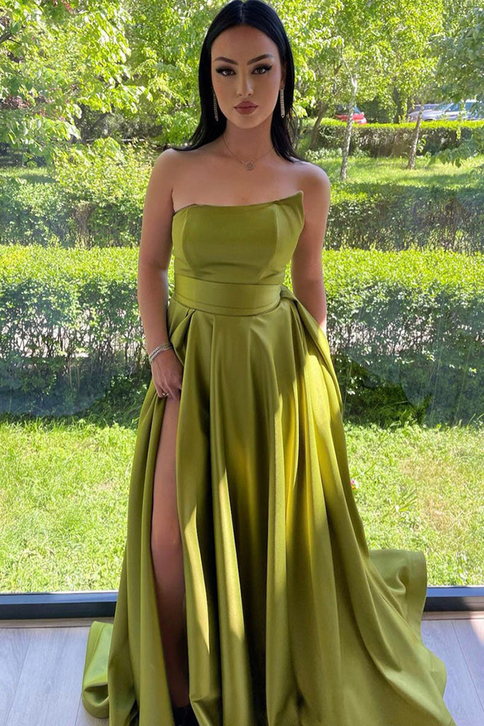 yellow and green prom dresses Floral-Print Lemon Yellow Long Prom Dress Lemon / 2