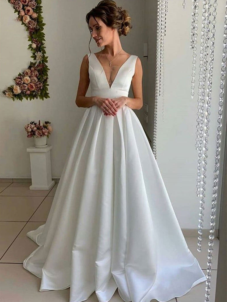 white pleated satin dress Women's Premium White Satin Hip Pleated Skater Dress