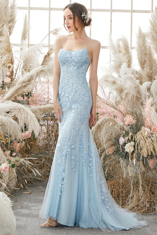Backless Mermaid Light Blue Lace Tulle Long Prom Dress, Mermaid Light – abcprom Backless Mermaid Light Blue Lace Tulle Long Prom Dress, Mermaid Light – abcprom