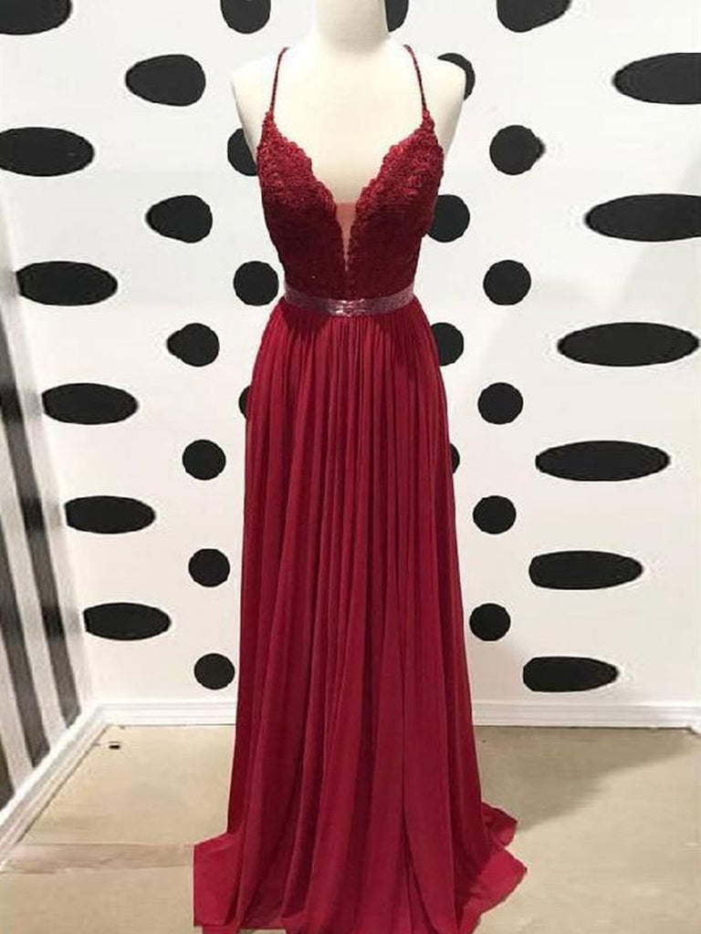 burgundy dress backless line Elegant A-Line Halter Backless Burgundy Velvet Long Bridesmaid Dresses
