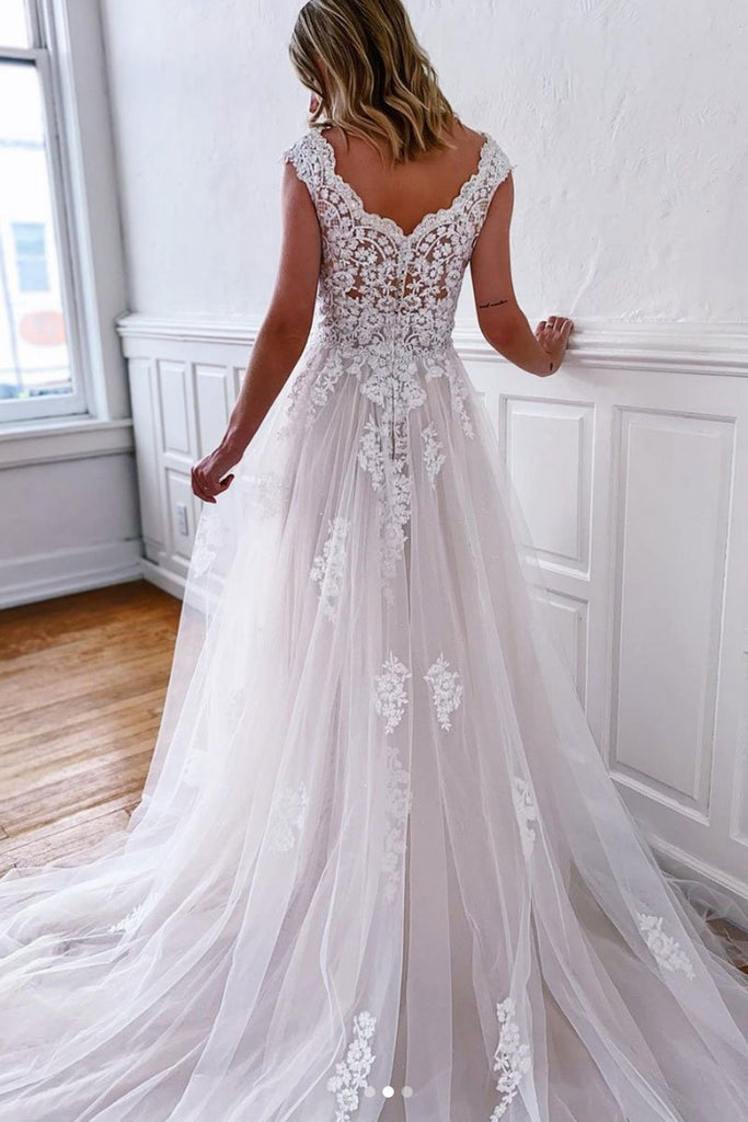 White formal gowns with sleeves top