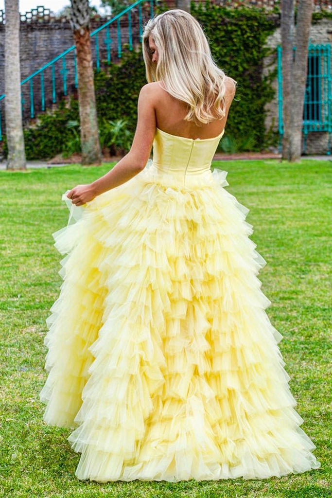 Yellow prom dresses 2025 2019