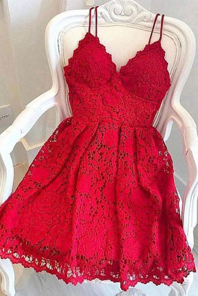 Cute red cheap cocktail dresses