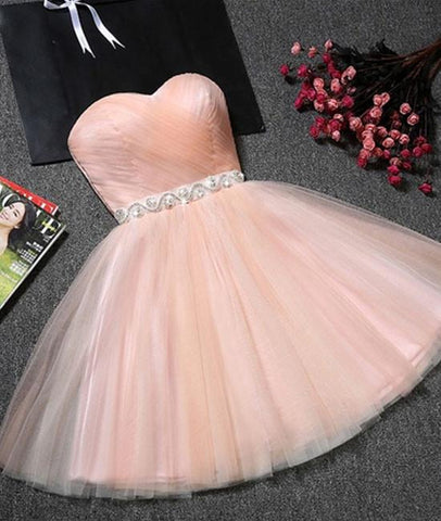 Cute light pink prom dresses top