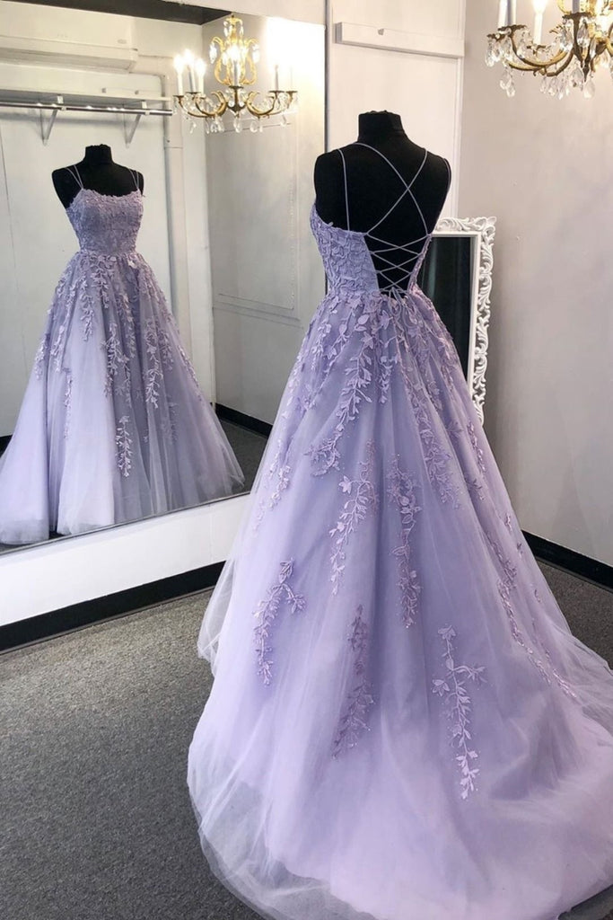 Gorgeous Backless Purple Lace Long Prom Dress 2020, Open Back Purple F abcprom Gorgeous Backless Purple Lace Long Prom Dress 2020, Open Back Purple F abcprom