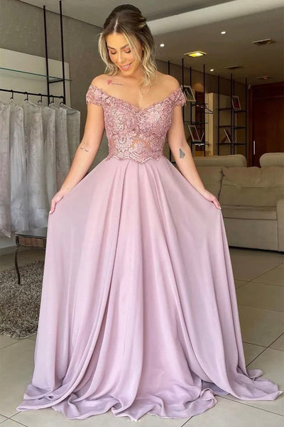 Off Shoulder Blue/Pink/Green/Burgundy Lace Top Long Prom Dress, Blue/Pink/Green/Burgundy Lace Formal Graduation Evening Dress A1610