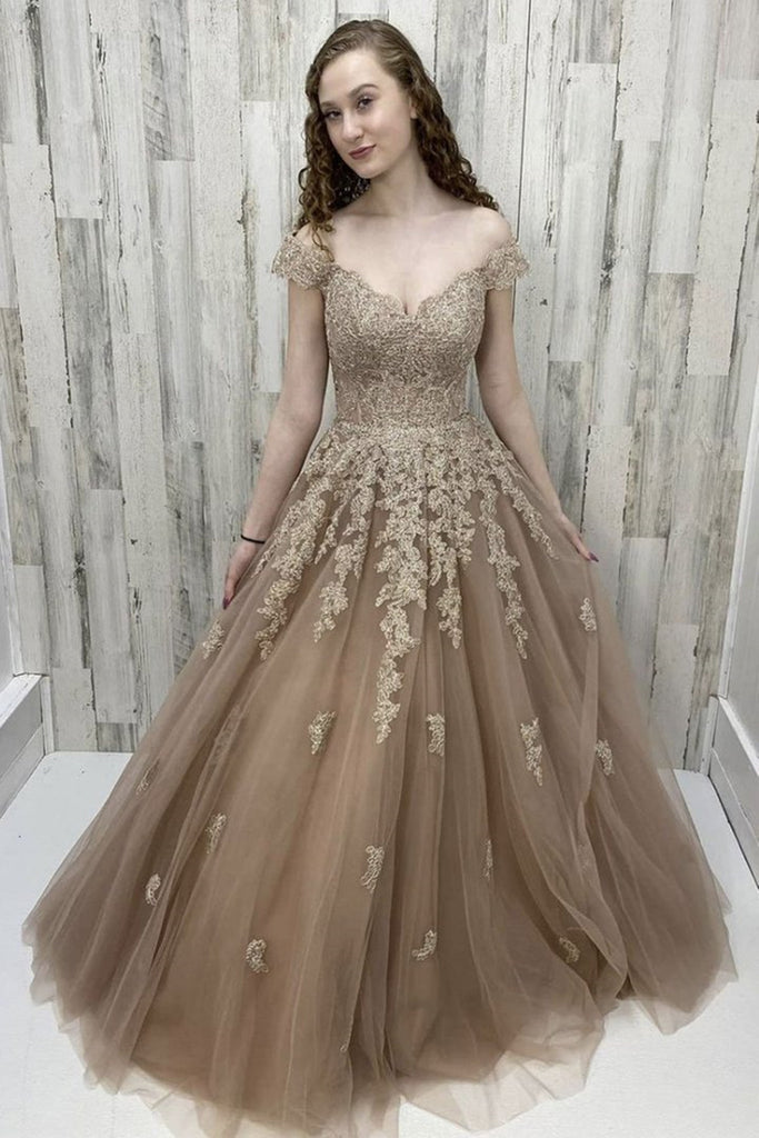 champagne colored formal dresses Beaded Prom A-Line Dresses 21509 Champagne / Custom Size Fortress Champagne Long Sleeves Gown Jluxlabel Women's Anastacia Drape Maxi