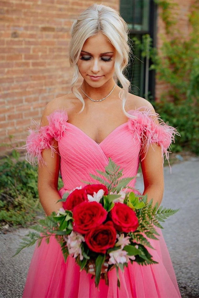 hot pink tulle prom dress Hot Pink High Low Tulle Prom Dresses, High Low Pink Tulle Formal Graduation Dresses, Custom Size / Pink as Pics / With Rush+$19.99