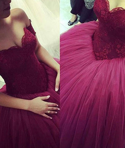 Off Shoulder Sweetheart Lace Prom Gown, Formal Dresses, Long Prom Dresses
