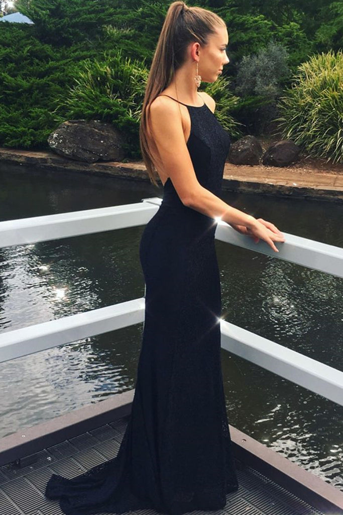 Sexy Mermaid Backless Black Lace Long Prom Dress, Mermaid Backless Bla abcprom Sexy Mermaid Backless Black Lace Long Prom Dress, Mermaid Backless Bla abcprom