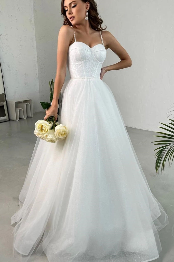 sweetheart neckline white graduation dress Berylove Women White Graduation Dress Sweetheart A Line Satin Ruffled Midi Dress, White / US10