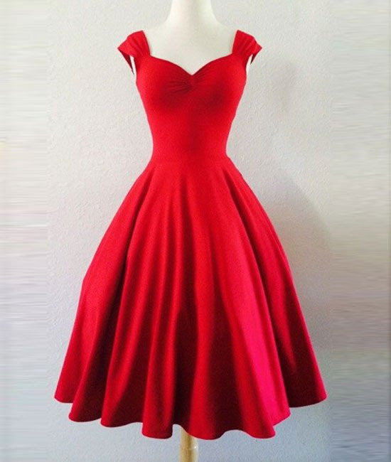 Simple Short Red Prom Dresses, Short Red Homecoming Dresses, Formal Dr abcprom Simple Short Red Prom Dresses, Short Red Homecoming Dresses, Formal Dr abcprom