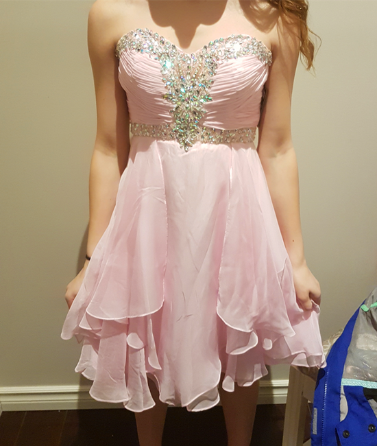 Sweetheart Neck Short Pink Prom Dresses, Short Pink Homecoming Dress, – abcprom Sweetheart Neck Short Pink Prom Dresses, Short Pink Homecoming Dress, – abcprom