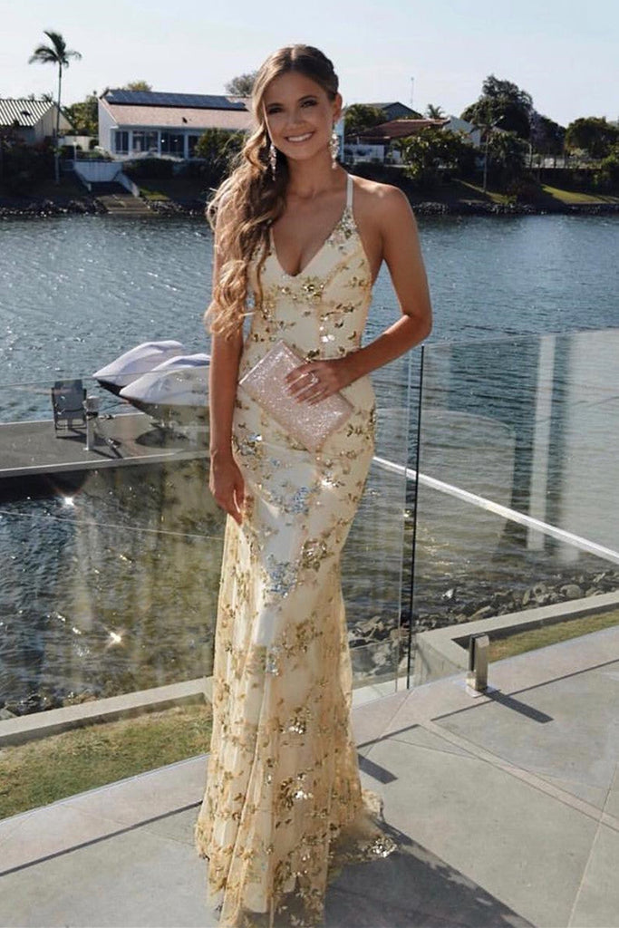 V Neck Backless Mermaid Rose Gold/Silver/Navy Blue Long Prom Dress, Me abcprom V Neck Backless Mermaid Rose Gold/Silver/Navy Blue Long Prom Dress, Me abcprom