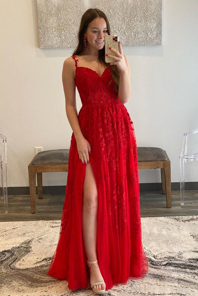 Amazon.com: Exquisite Wine Red Evening Dresses Long Collar A Line Prom Gown:  Clothing, Shoes & Jewelry